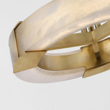 Load image into Gallery viewer, Covet Ring LED Semi Flush Mount Ceiling Light in Detail.