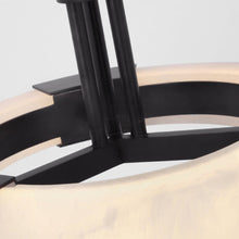Load image into Gallery viewer, Covet Ring LED Semi Flush Mount Ceiling Light in Detail.