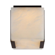 Load image into Gallery viewer, Covet Solitaire LED Flush Mount Ceiling Light in Tall Clip/Bronze.