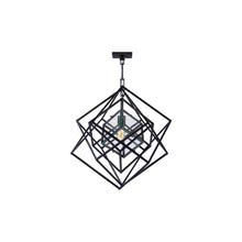 Load image into Gallery viewer, Cubist Chandelier in Aged Iron (Small).