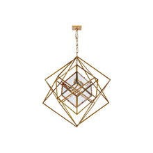Load image into Gallery viewer, Cubist Chandelier in Gild (Medium).