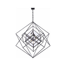Load image into Gallery viewer, Cubist Chandelier in Aged Iron (Large).