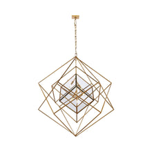 Load image into Gallery viewer, Cubist Chandelier in Gild (Large).