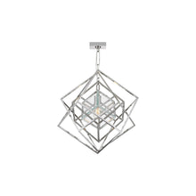 Load image into Gallery viewer, Cubist Chandelier in Polished Nickel (Small).