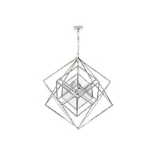 Load image into Gallery viewer, Cubist Chandelier in Polished Nickel (Medium).