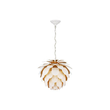 Load image into Gallery viewer, Cynara Chandelier in White/Gild (Small).
