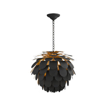 Load image into Gallery viewer, Cynara Chandelier in Matte Black (Large).