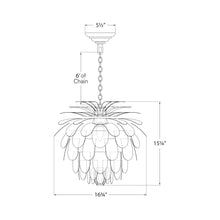 Load image into Gallery viewer, Cynara Chandelier - line drawing.