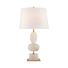 Load image into Gallery viewer, Dani Table Lamp in Alabaster.