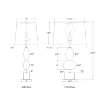 Load image into Gallery viewer, Dani Table Lamp - line drawing.
