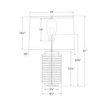 Load image into Gallery viewer, Darina Table Lamp - line drawing.