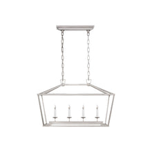 Load image into Gallery viewer, Darlana Linear Pendant Light in Polished Nickel (Small).