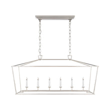Load image into Gallery viewer, Darlana Linear Pendant Light in Polished Nickel (Large).