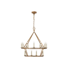 Load image into Gallery viewer, Darlana Ring Chandelier in Gilded Iron/Two Tier (Medium).