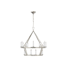 Load image into Gallery viewer, Darlana Ring Chandelier in Polished Nickel/Two Tier (Medium).