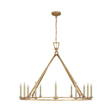 Load image into Gallery viewer, Darlana Ring Chandelier in Antique-Burnished Brass/Single Tier (X-Large).