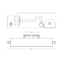 Load image into Gallery viewer, Dean Picture Light - line drawing.