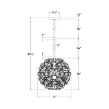 Load image into Gallery viewer, Dickinson Chandelier - line drawing.