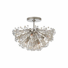 Load image into Gallery viewer, Dickinson Semi Flush Mount Ceiling Light in Polished Nickel.