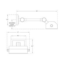 Load image into Gallery viewer, Dorchester Picture Light - line drawing.