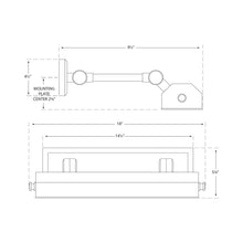 Load image into Gallery viewer, Dorchester Picture Light - line drawing.