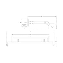 Load image into Gallery viewer, Dorchester Picture Light - line drawing.