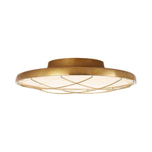 Load image into Gallery viewer, Dot Flush Mount LED Ceiling Light in Natural Brass (Small).