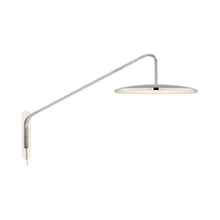 Load image into Gallery viewer, Dot LED Adjustable Wall Light in Polished Nickel.