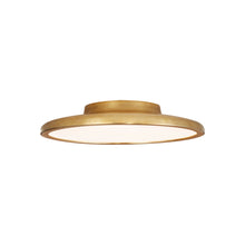 Load image into Gallery viewer, Dot LED Flush Mount Ceiling Light in Natural Brass (Small).