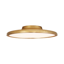 Load image into Gallery viewer, Dot LED Flush Mount Ceiling Light in Natural Brass (Large).