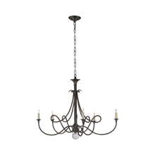 Load image into Gallery viewer, Double Twist Chandelier in Bronze.