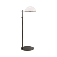 Load image into Gallery viewer, Dulcet Floor Lamp in Bronze/White Glass.