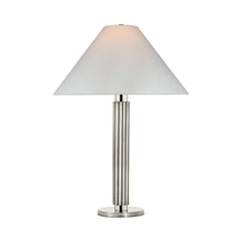 Load image into Gallery viewer, Durham LED Table Lamp in Polished Nickel.