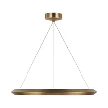Load image into Gallery viewer, Encircle LED Chandelier in Natural Brass (Small).