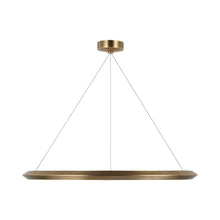 Load image into Gallery viewer, Encircle LED Chandelier in Natural Brass (Medium).
