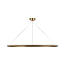 Load image into Gallery viewer, Encircle LED Chandelier in Natural Brass (Large).