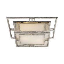 Load image into Gallery viewer, Enrique Flush Mount Ceiling Light in Burnished Silver Leaf.