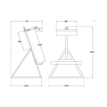 Load image into Gallery viewer, Estelle Display Lamp - line drawing.