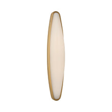 Load image into Gallery viewer, Ezra LED Bath Wall Light in Hand-Rubbed Antique Brass (Large).