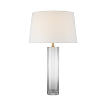 Load image into Gallery viewer, Fallon LED Table Lamp in Clear Glass (Large).