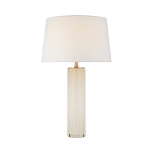 Load image into Gallery viewer, Fallon LED Table Lamp in White Glass (Large).