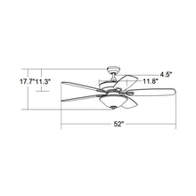 Load image into Gallery viewer, Colony Ceiling Fan - line drawing.