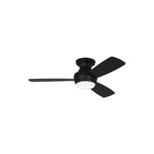 Load image into Gallery viewer, Ikon LED Ceiling Fan in Midnight Black (44-Inch).