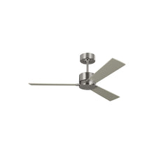Load image into Gallery viewer, Rozzen Outdoor Ceiling Fan in Brushed Stee (44-Inch).