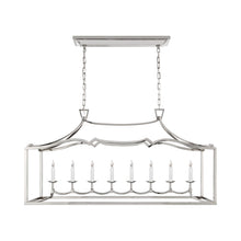 Load image into Gallery viewer, Fancy Darlana Linear Pendant Light in Polished Nickel.