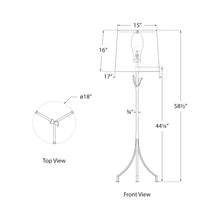 Load image into Gallery viewer, Fliana Floor Lamp - line drawing.