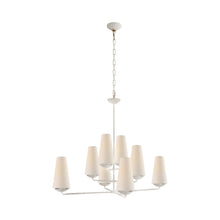 Load image into Gallery viewer, Fontaine Chandelier in Plaster White.