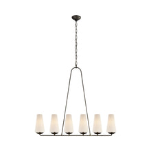 Load image into Gallery viewer, Fontaine Linear Chandelier in Aged Iron.