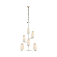 Load image into Gallery viewer, Fontaine Vertical Chandelier in Plaster.
