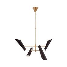 Load image into Gallery viewer, Franca LED Chandelier in Black (4-Light).